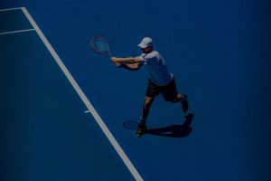 Viola Tennis Background Blue