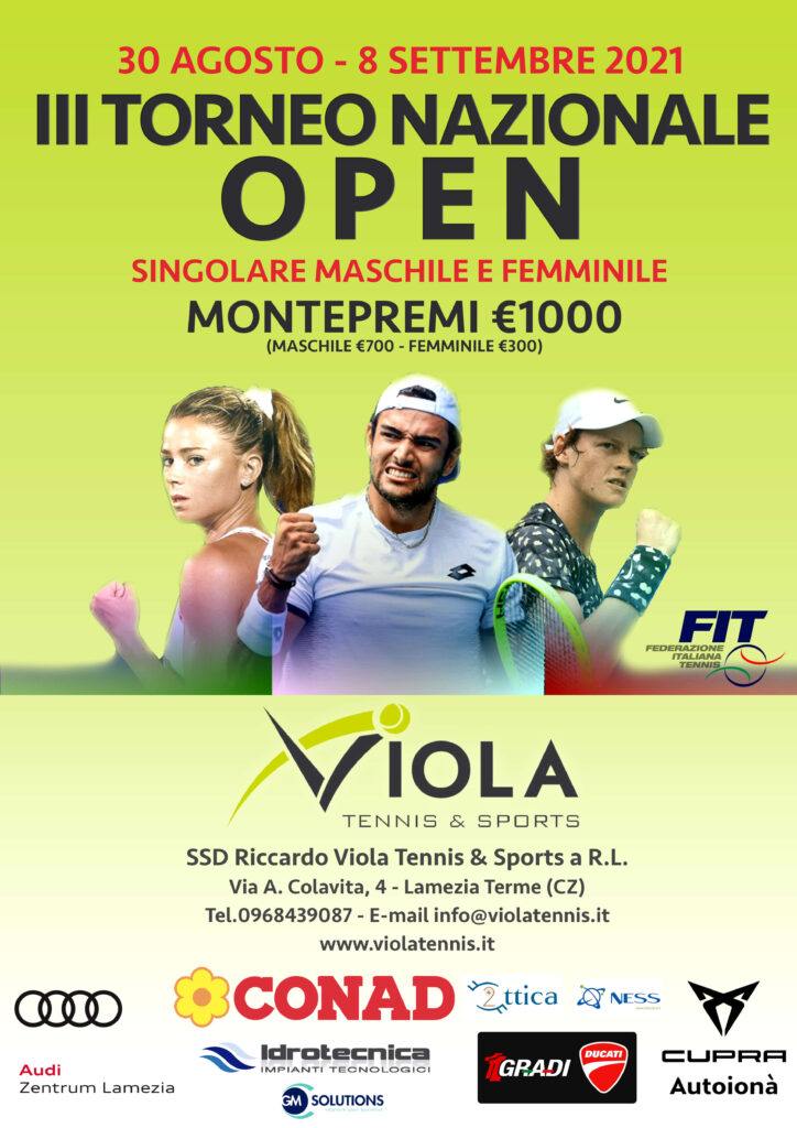 LOCANDINA OPEN 2021 LOCANDINA OPEN 2021